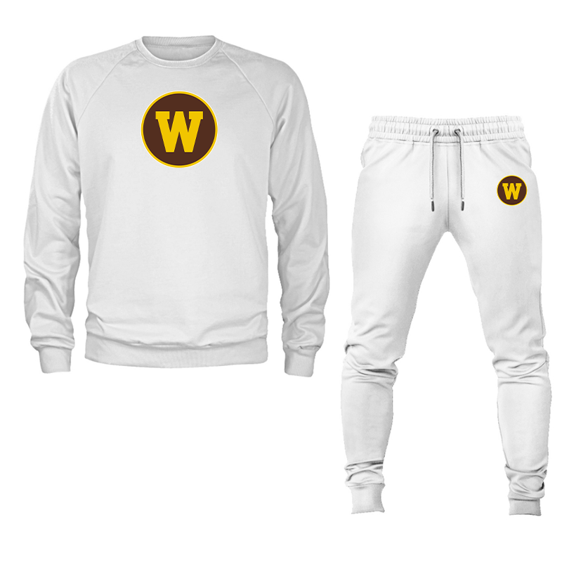 Men's Western Michigan Broncos  Crewneck Sweatshirt Joggers Suit